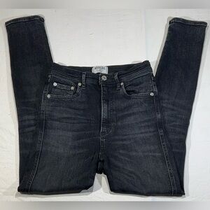 AGOLDE Roxanne High Rise Skinny Jeans Size 25 Gray Wash Stretch Denim Grunge 90s